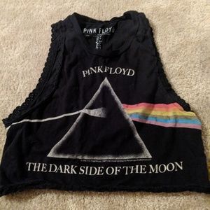 Pink Floyd crop tank